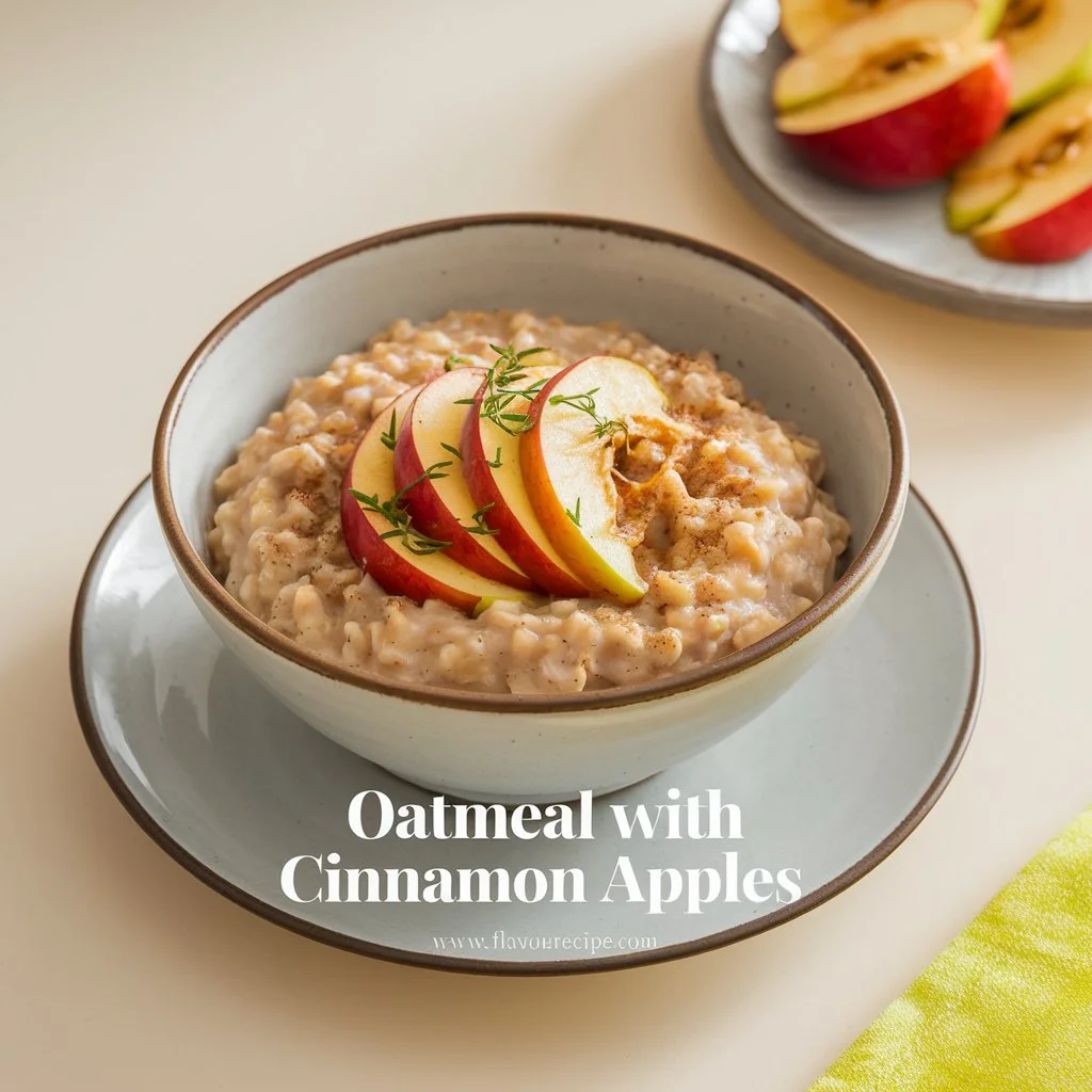 Easy Creamy Oatmeal with Cinnamon Apples Recipe