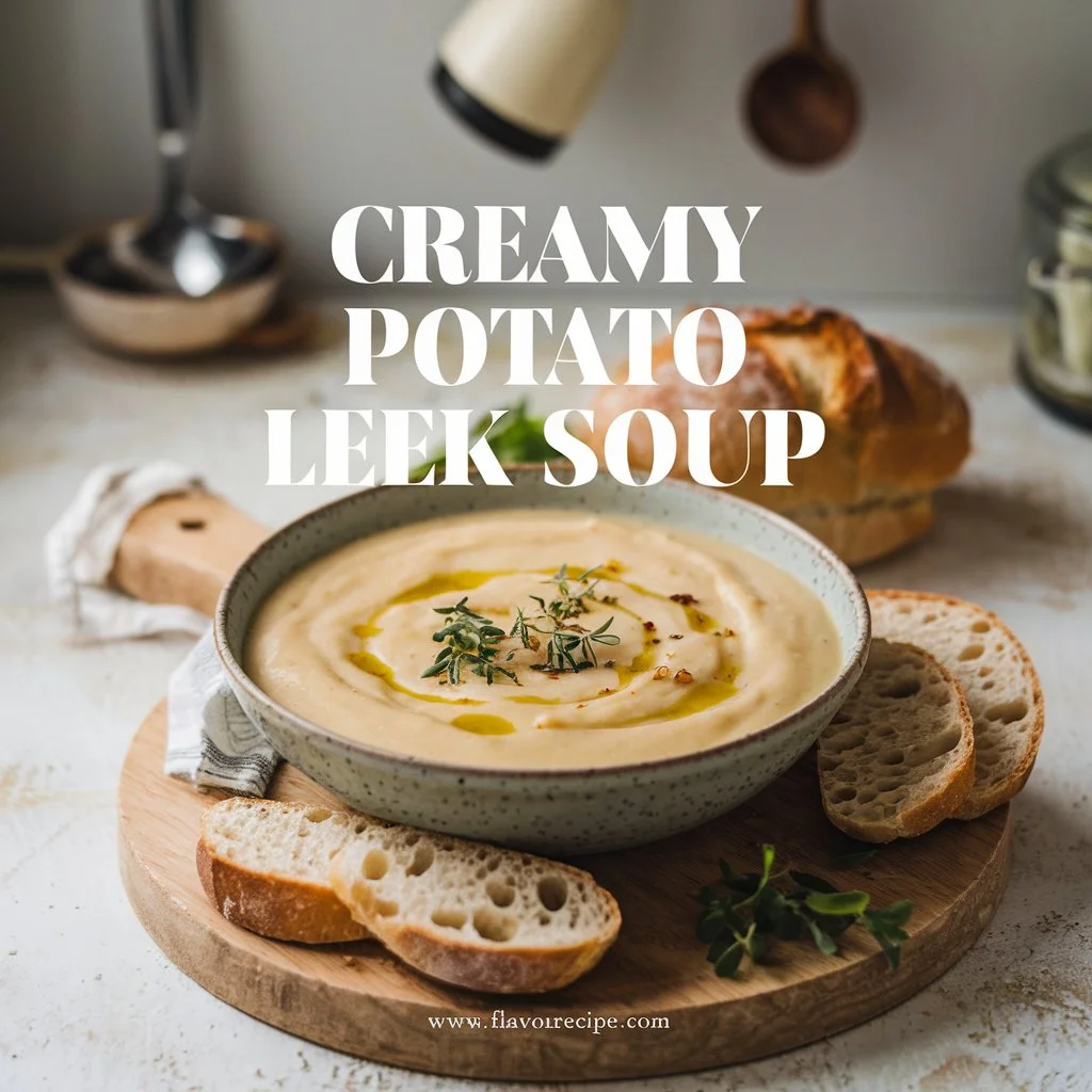 Discover this creamy homemade potato leek soup recipe that brings warmth and comfort to winter days. A hearty bowl of pure deliciousness made with fresh ingredients