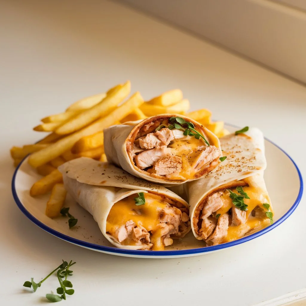 Cheesy Garlic Chicken Wraps: Easy 15-Minute Dinner