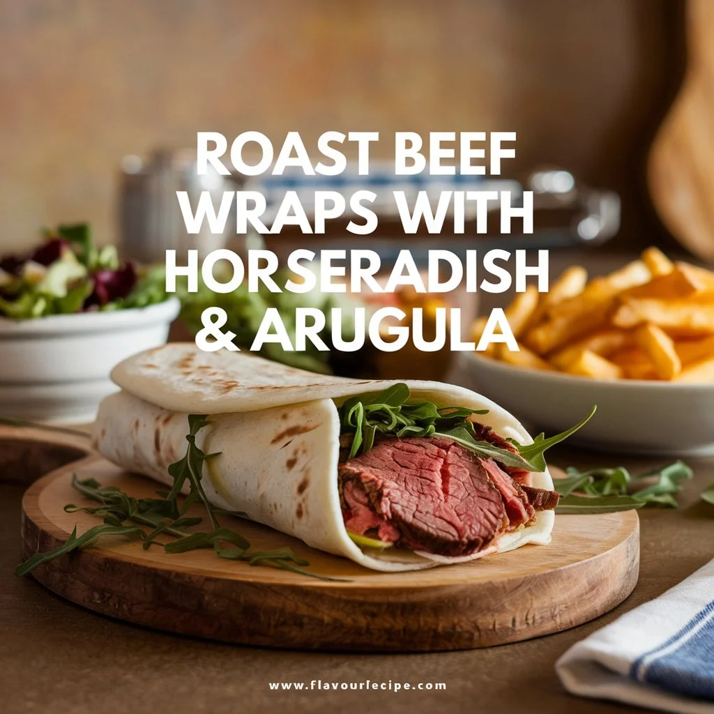 Easy Roast Beef Wraps with Horseradish & Arugula | Recipe