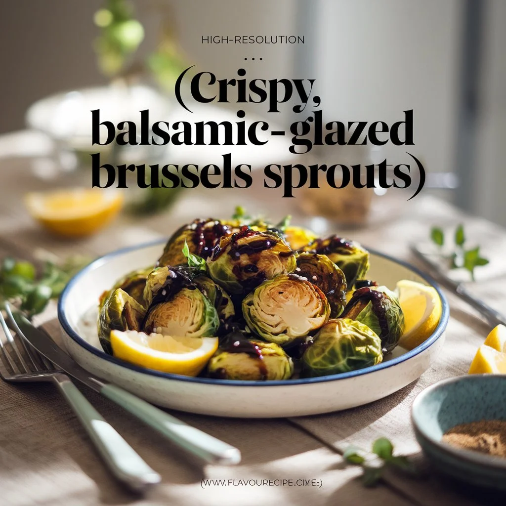 Elevate your veggies with these crispy, balsamic-glazed Brussels sprouts - a delicious and healthy side dish.