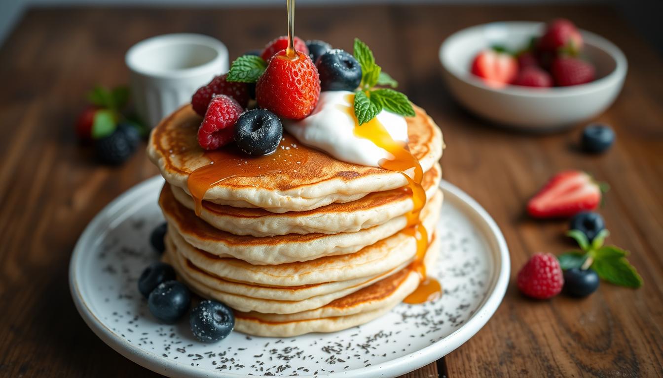 Healthy pancakes, protein waffles, superfoods, gluten-free, breakfast boost, nut