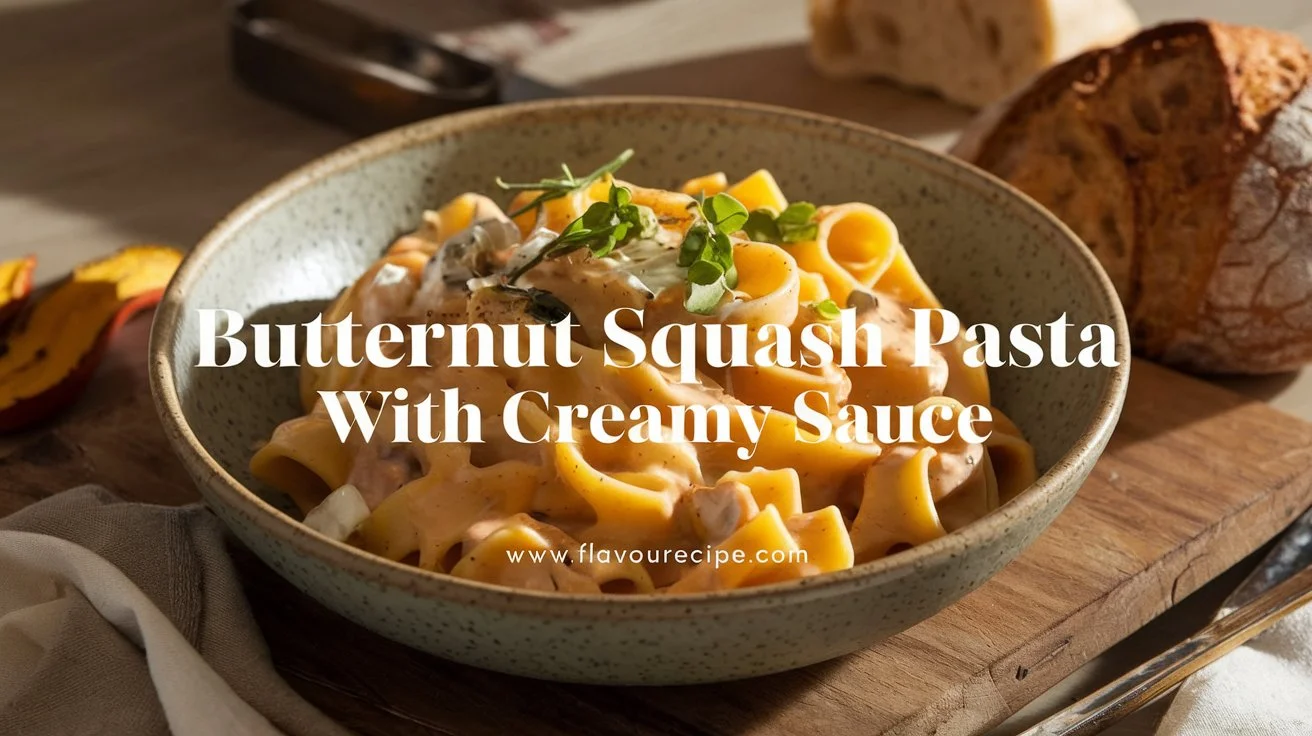 Easy Butternut Squash Pasta with Creamy Sauce