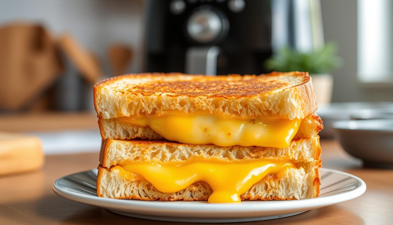 Air-Fryer Grilled Cheese, crispy, melty, and ready in minutes