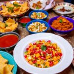 Chaat, party, Indian, street food, spicy, tangy, crunchy, snacks, festive,