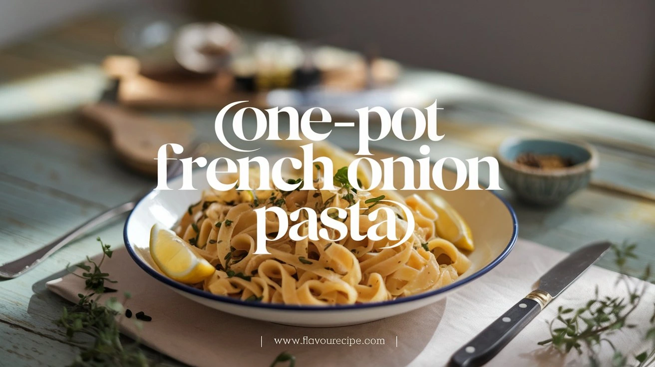 One-Pot French Onion Pasta: Easy Savory Comfort Dish