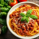 Spicy, creamy, weeknight, Bolognese, pasta, quick, easy, dinner, flavorful